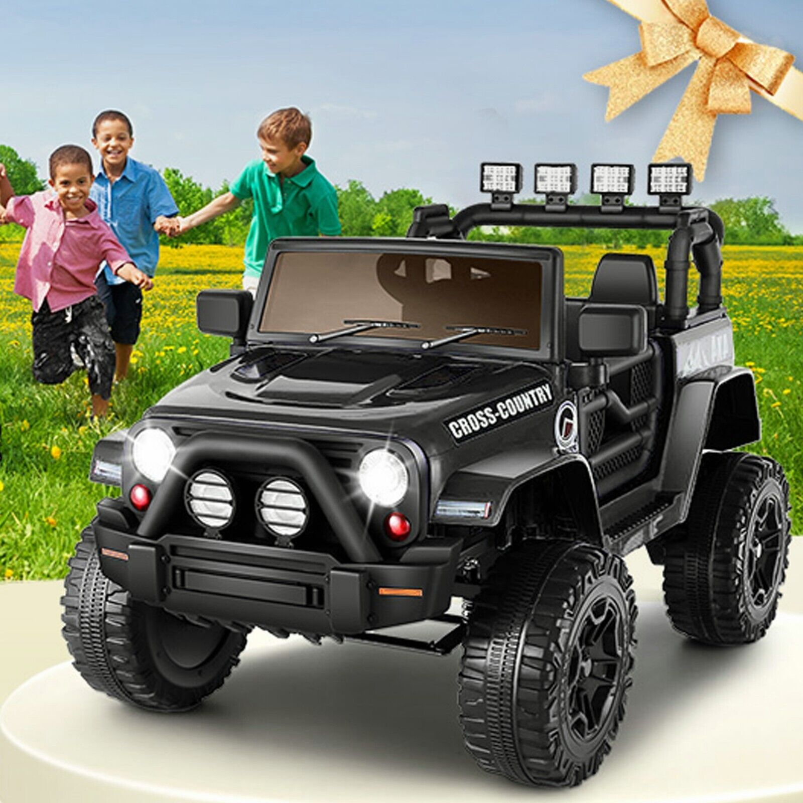 12V Battery Powered Electric Ride-On Truck for Kids with Remote Control - 60W Motor