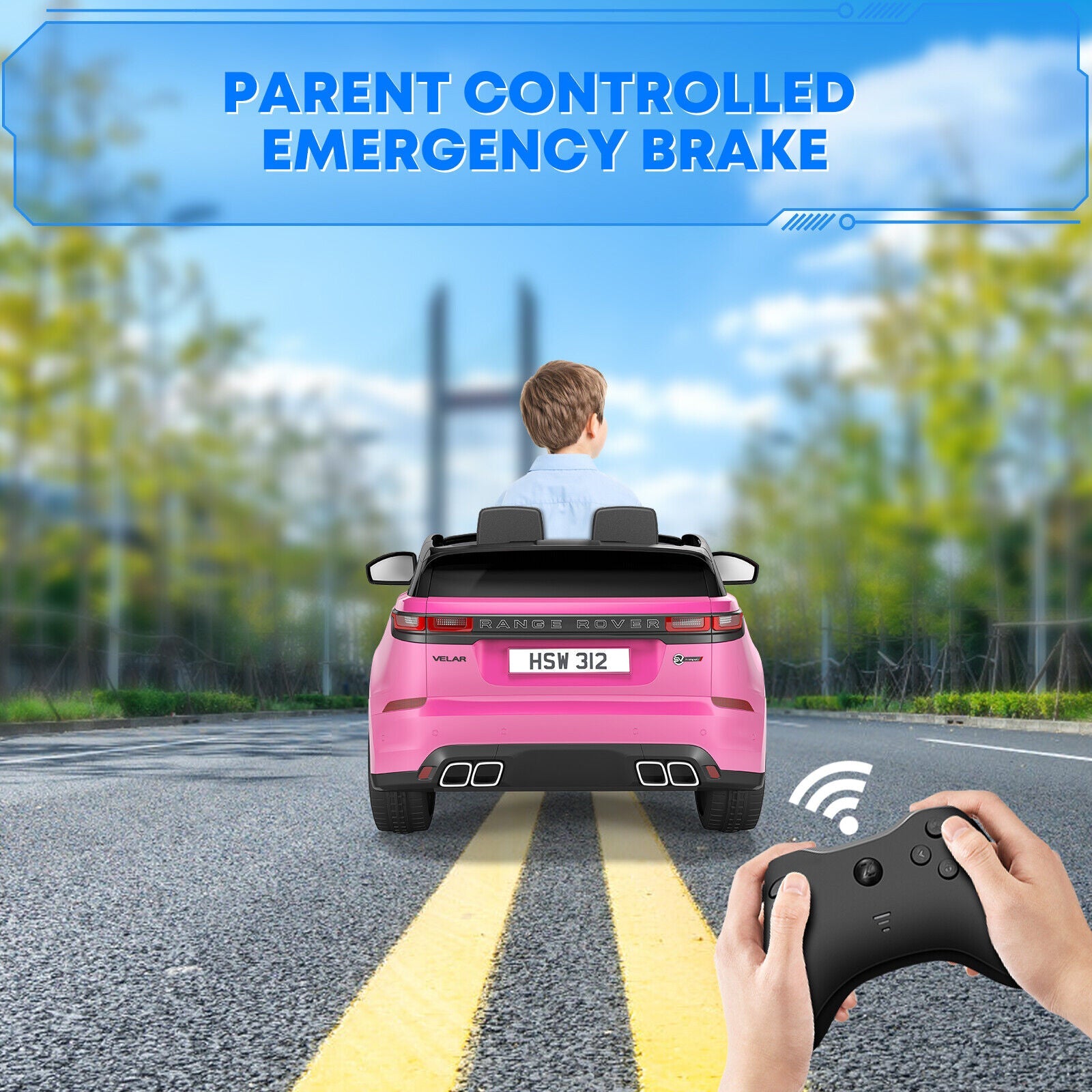 12V Electric Ride-On Land Rover Toy for Kids with Parental Remote Control