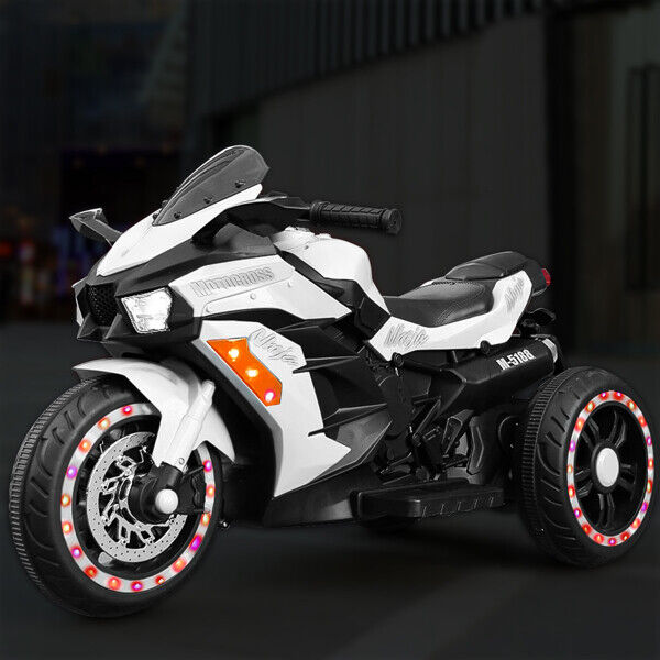 12V Electric Ride On Motorcycle for Kids with LED Lights