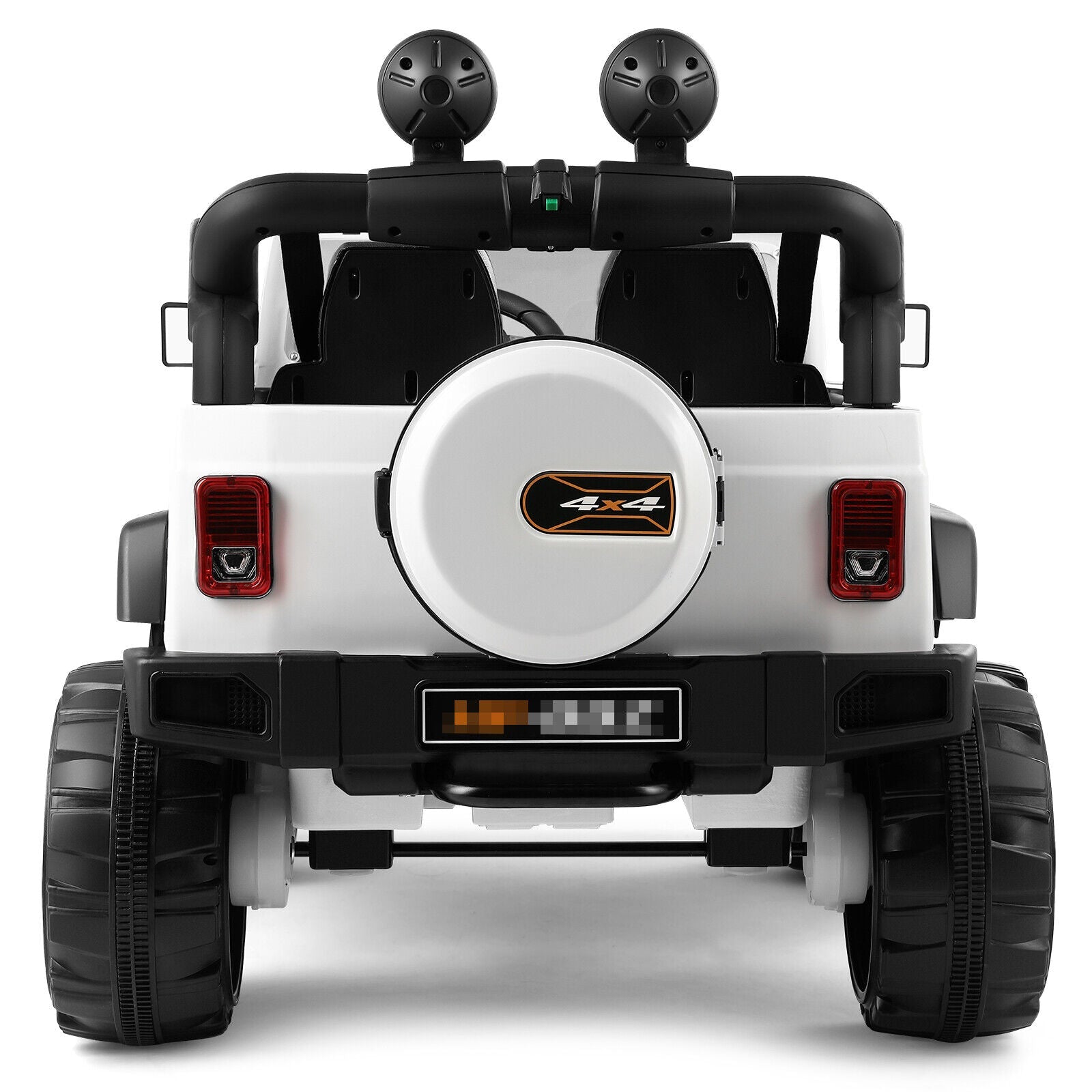 Electric 3-Speed Kids Ride-On Car with MP3, LED Lights, and Remote Control - White