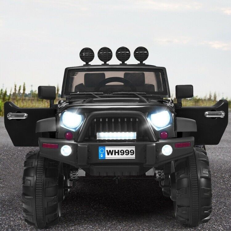12V Electric Ride-On Truck for Kids with Remote Control and Magnetic Double Doors