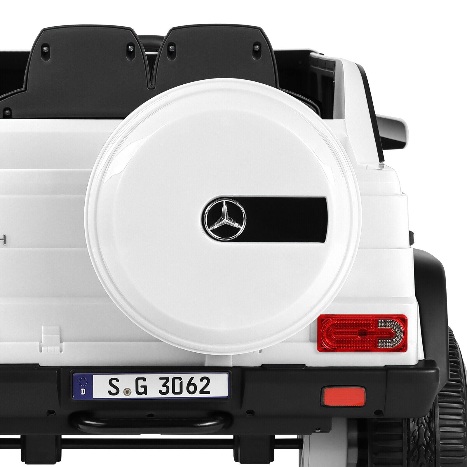 Mercedes-Benz 12V Kids Ride On Car with Music, LED Lights, Bluetooth, and Remote Control