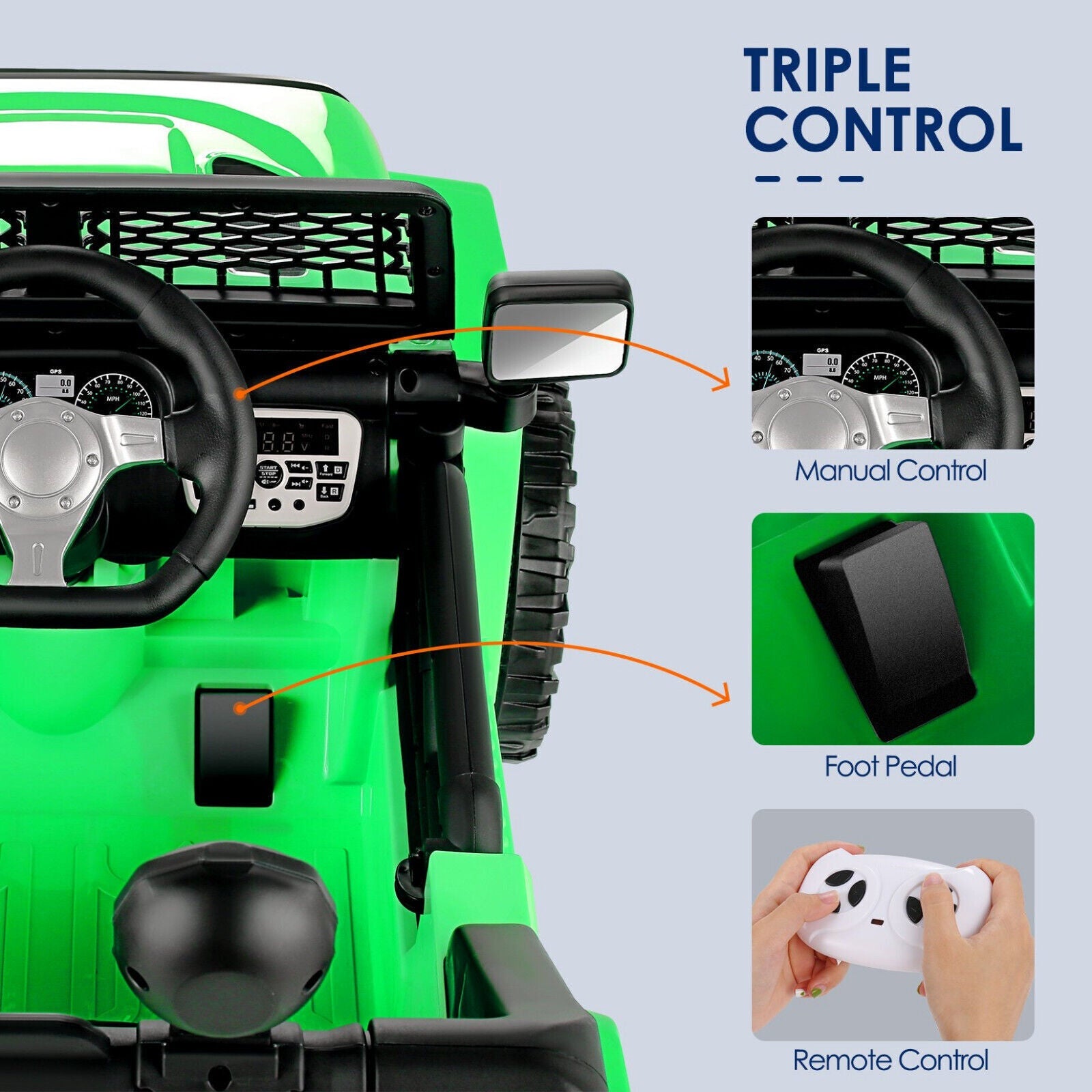 Rev up the Fun with Our 12V Electric Jeep Ride-On Car - Featuring Music and Power Wheels!