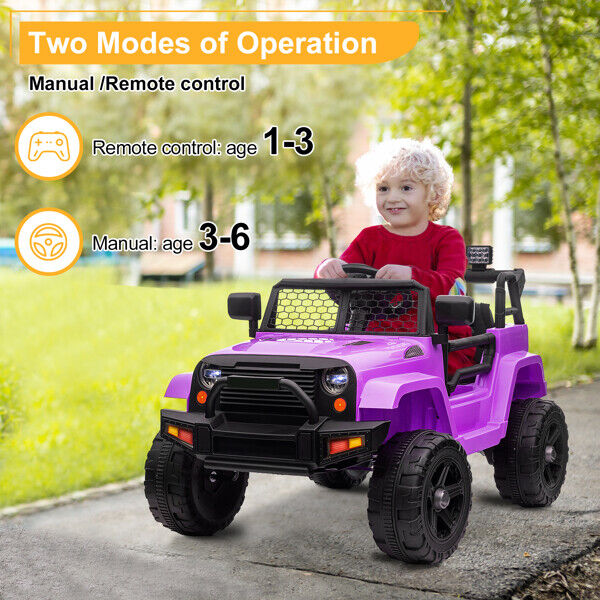12V Jeep Ride On Car for Kids with Remote Control - Perfect Gift!