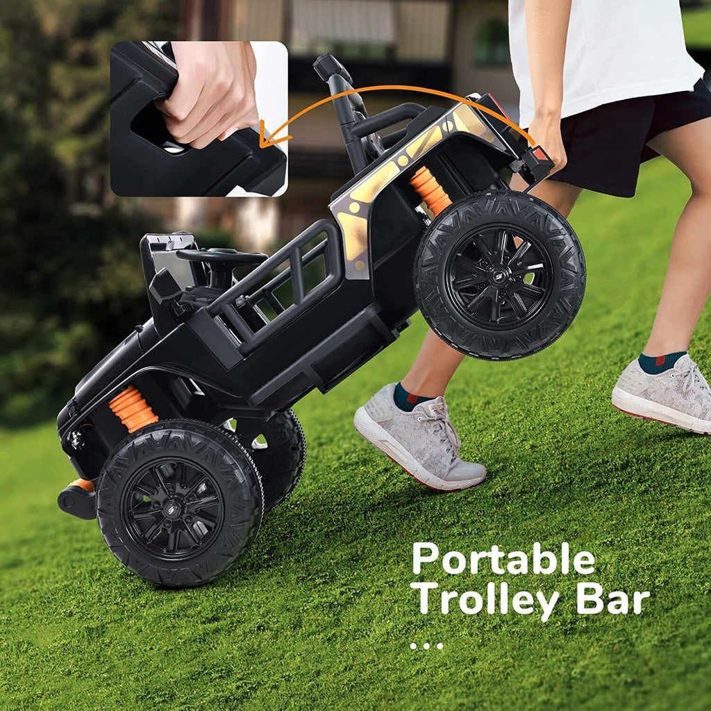 Electric Ride-On Toy Truck for Kids with Remote Control and Parent Seat - 12V