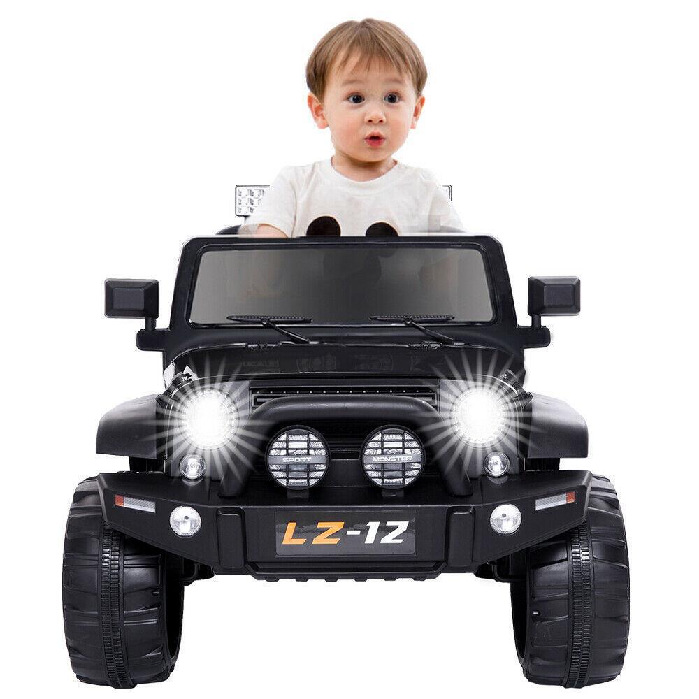 12V Kids Ride On Car with Music, Remote Control, and 3 Speed Options - Perfect Gift for Children