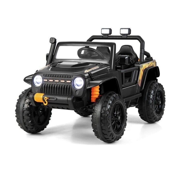 12V Kids Ride-on Truck with Parental Remote Control & LED Lights