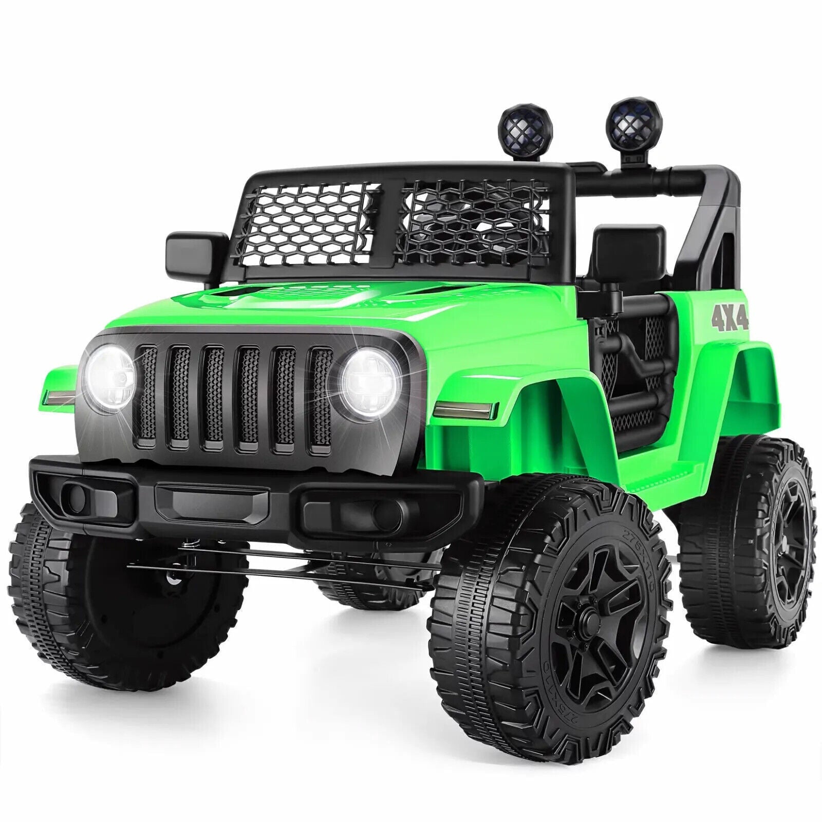 12V Kids Ride-On Truck with Remote Control, LED Lights, and 3 Speed Options