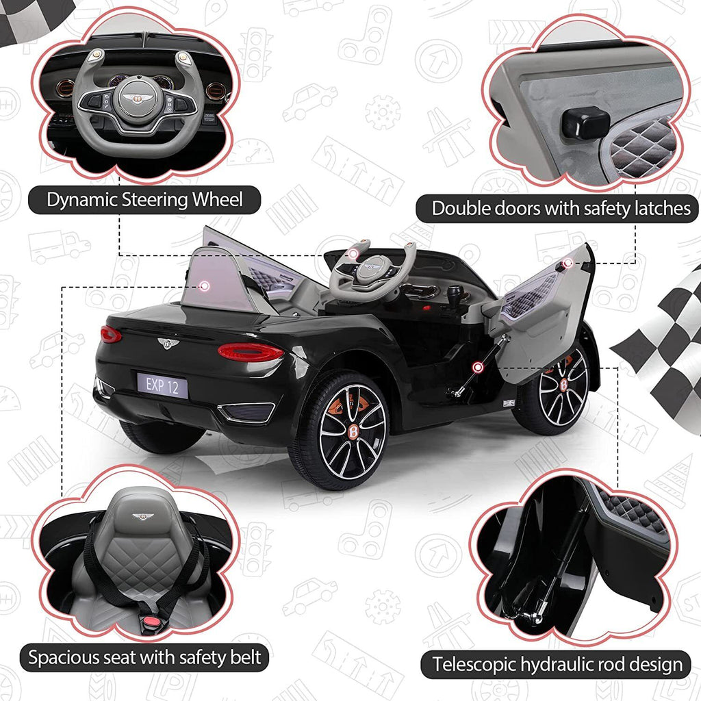 12V Licensed Bentley Electric Kids Ride On Car with Remote Control - Suitable for Ages 3-8 Years