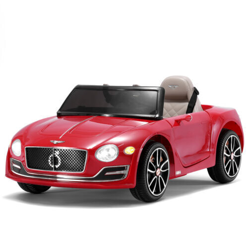 12V Licensed Bentley Style Electric Ride-On Car with LED Lights and Remote Control for Kids