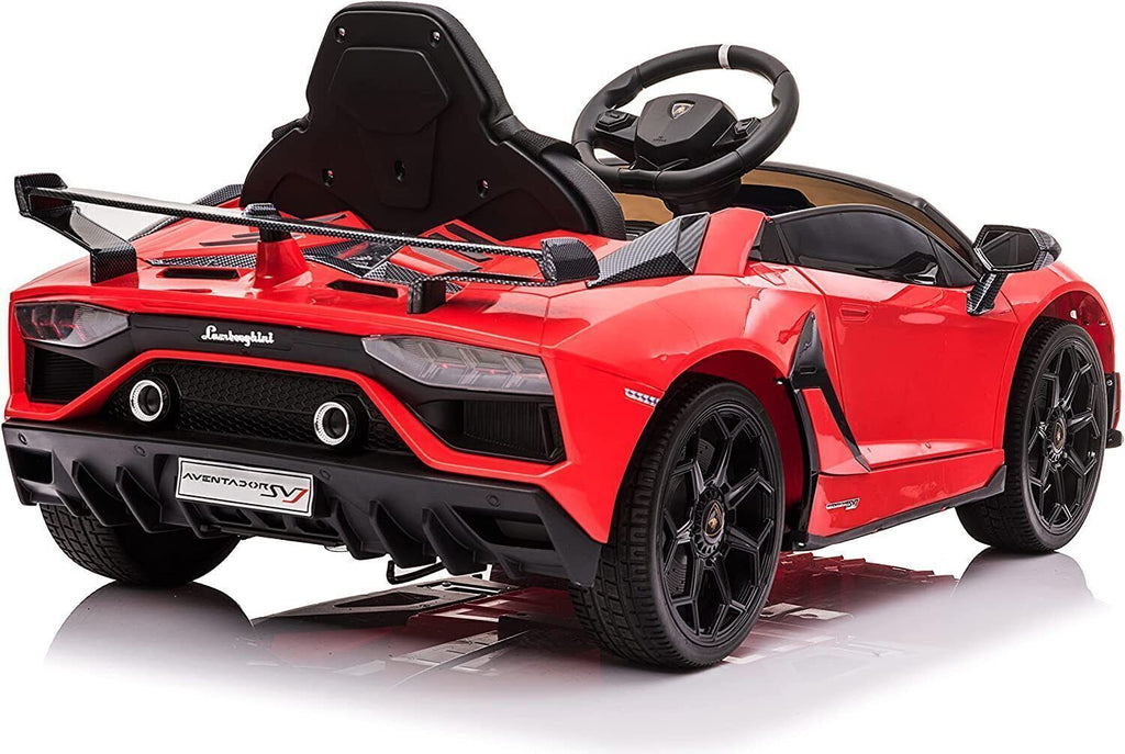 12V Licensed Lamborghini Electric Ride-On Toy with LED Lights and Remote Control for Kids