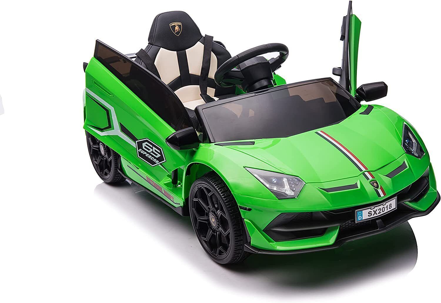 12V Licensed Lamborghini Kids Car Toy with Hydraulic Doors