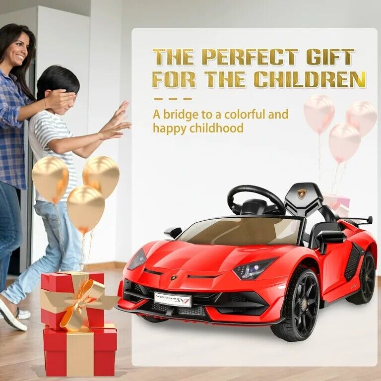 12V Licensed Lamborghini Ride on Car for Kids with Remote Control, MP3, AUX & USB??
