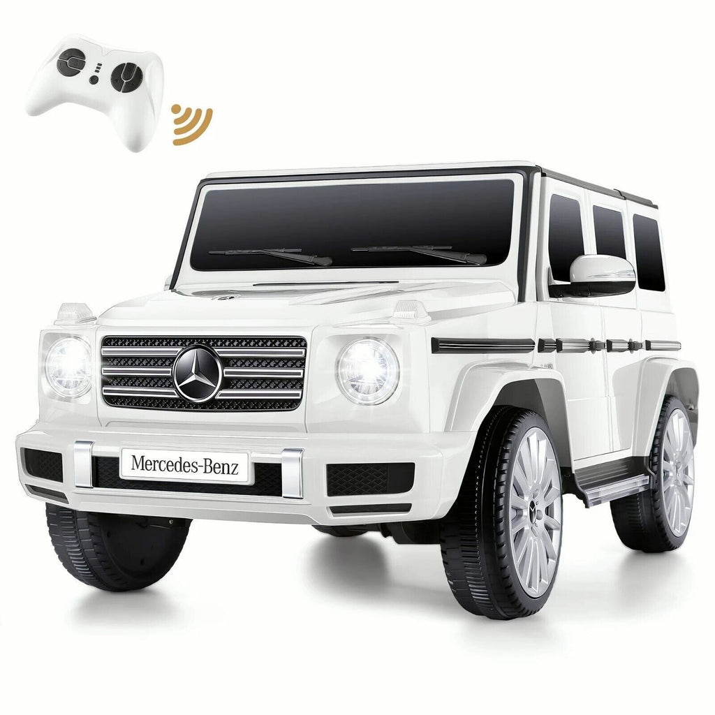 Licensed Mercedes Benz G500 4WD Electric Ride-On Car for Kids with Remote Control, MP3 Player, and LED Lights - 12V