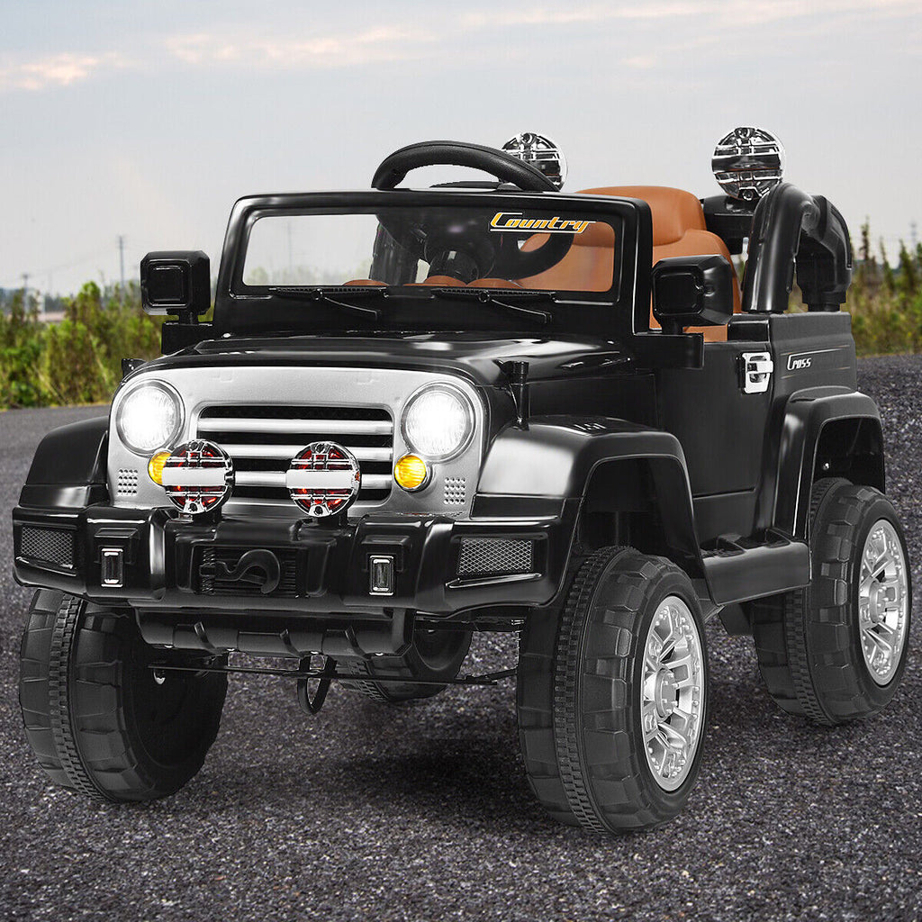 12V MP3 Kids Ride On Truck Car with Remote Control, LED Lights, and Music - Brand New Toy