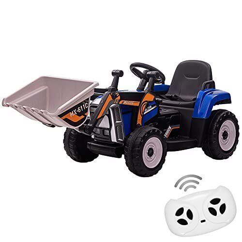 12V Remote Control Excavator Ride-On Toy for Kids - Perfect Christmas Gift!