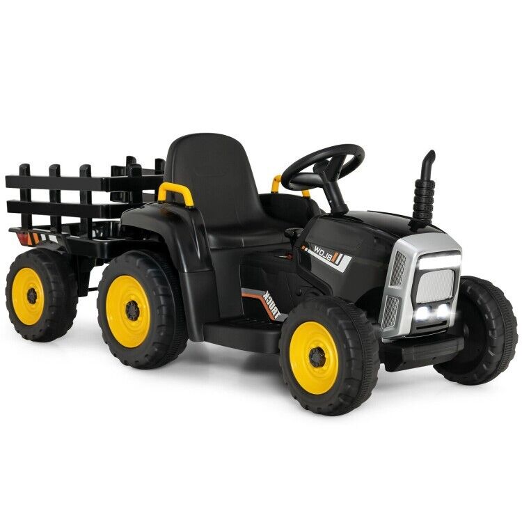 12V Ride-On Tractor for Kids with 3 Gear-Shift Ground Loader - Perfect Toddler Toy Gift
