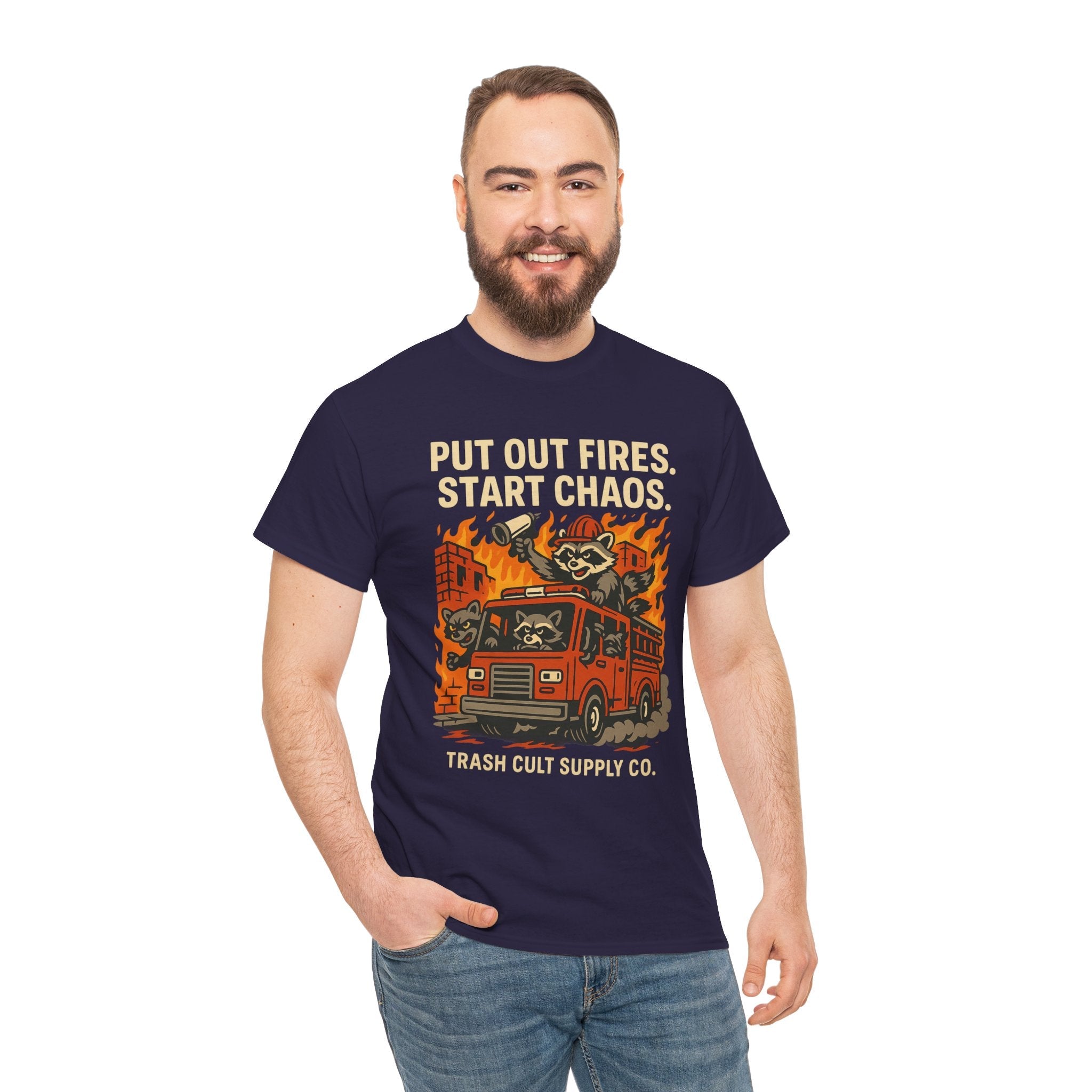 Put Out Fires Start Chaos Unisex Heavy Cotton Tee | Funny Firefighter Shirt | Casual Wear | Gift for Firefighter Lovers, Firefighter [...]