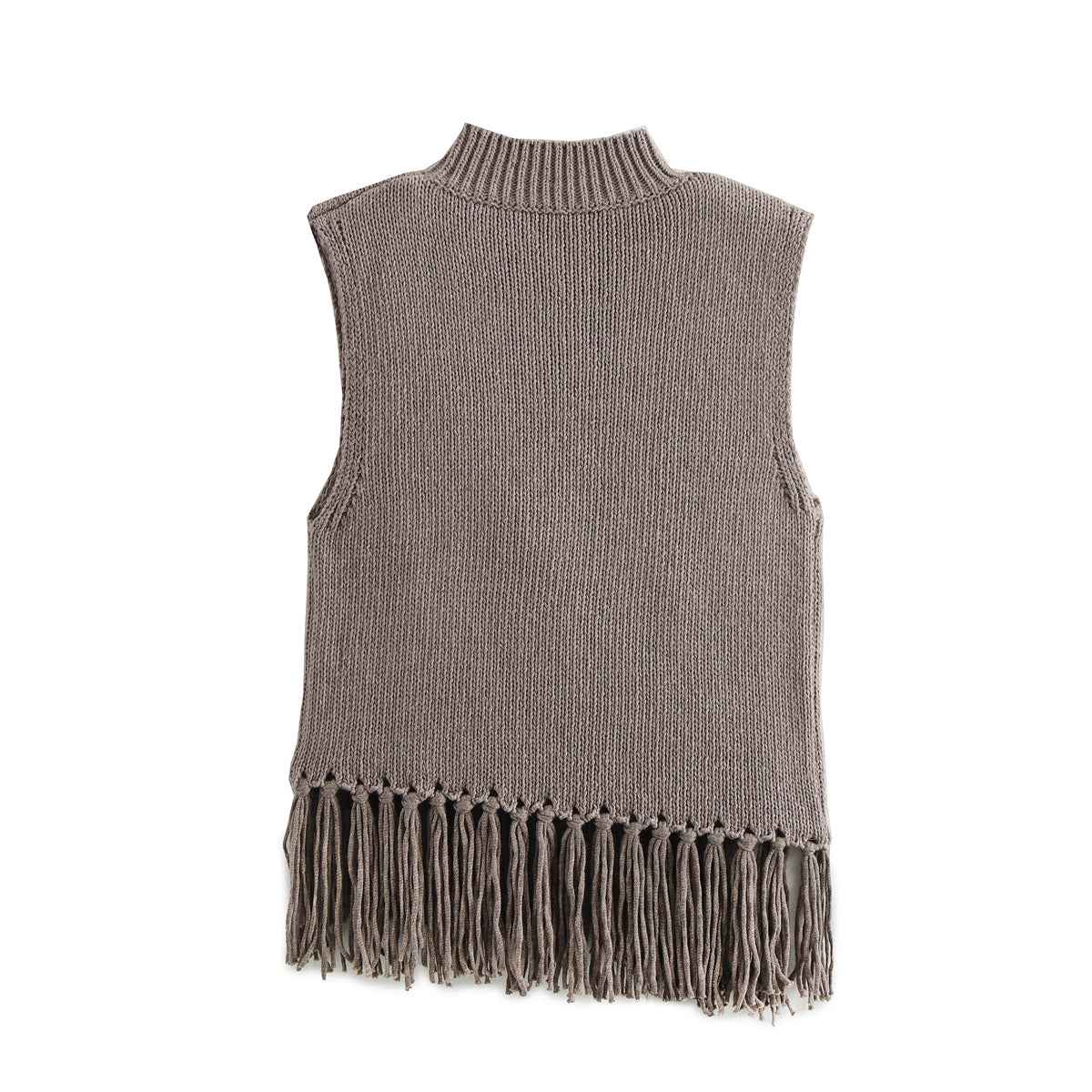 Tassel Knitted Sweater Vest