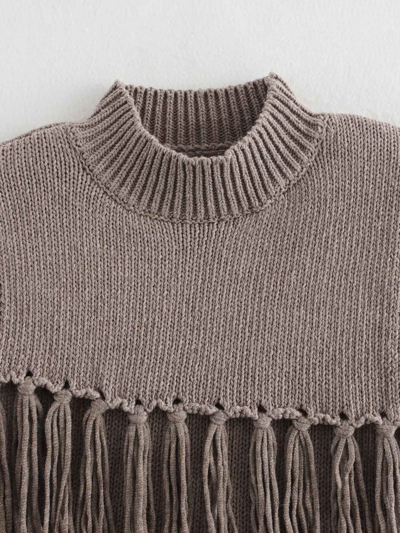 Tassel Knitted Sweater Vest