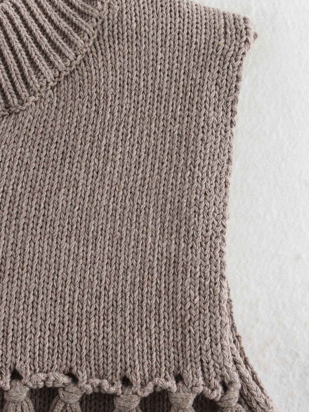 Tassel Knitted Sweater Vest