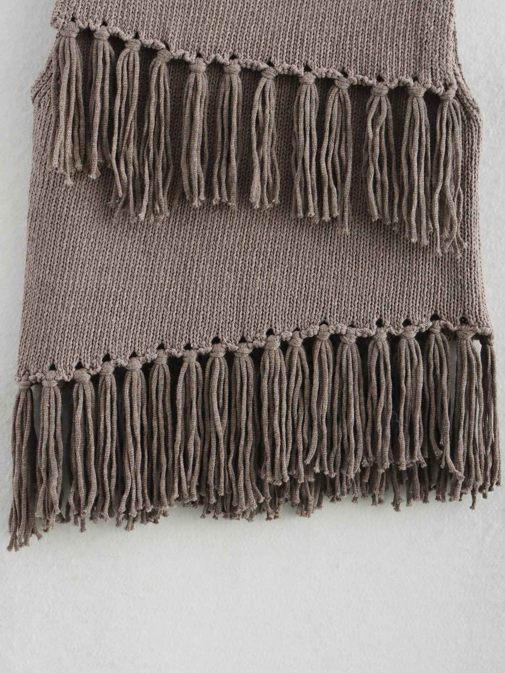 Tassel Knitted Sweater Vest
