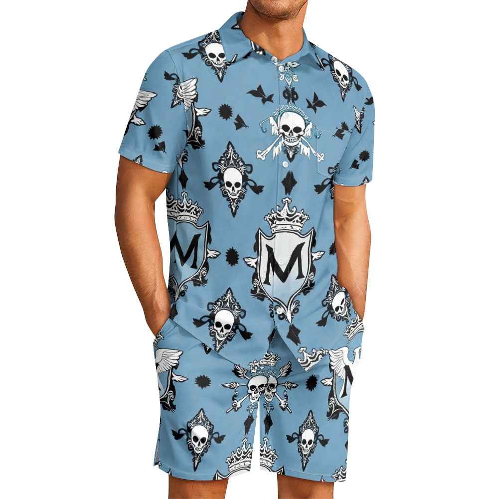 Men's Casual Outfit - Two Piece Shorts Set for Everyday Wear