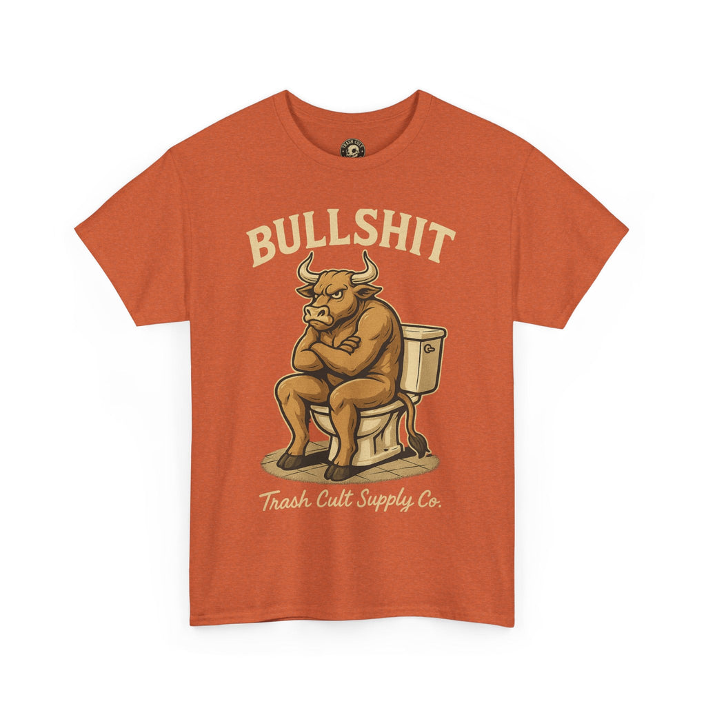 “BULLSHIT” Angry Bull Toilet Tee – Trash Cult Supply Co. | Gildan 5000 T-Shirt