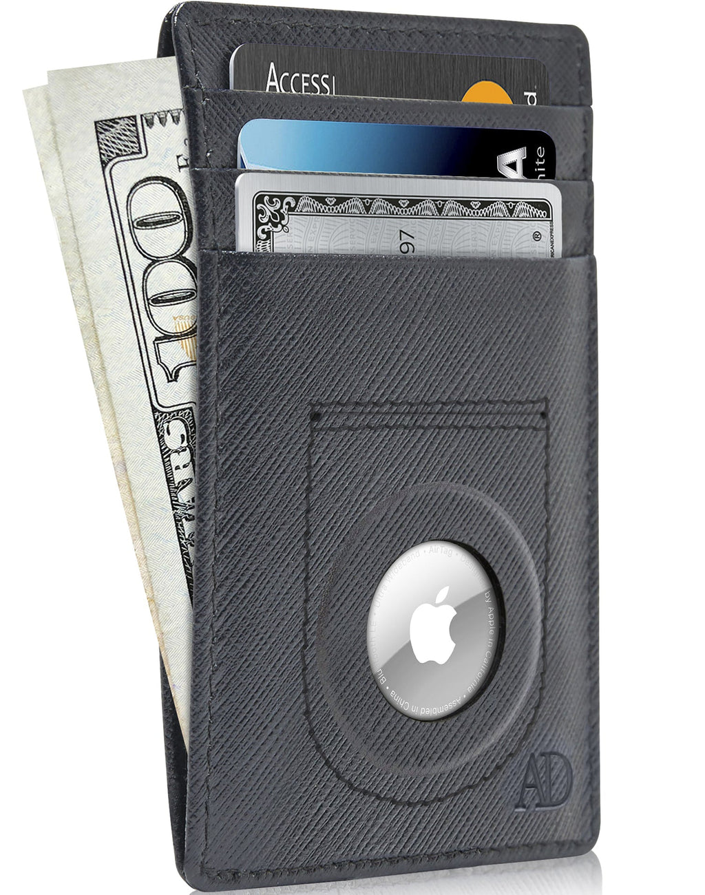 Slim Card Holder With Air Tag Holder