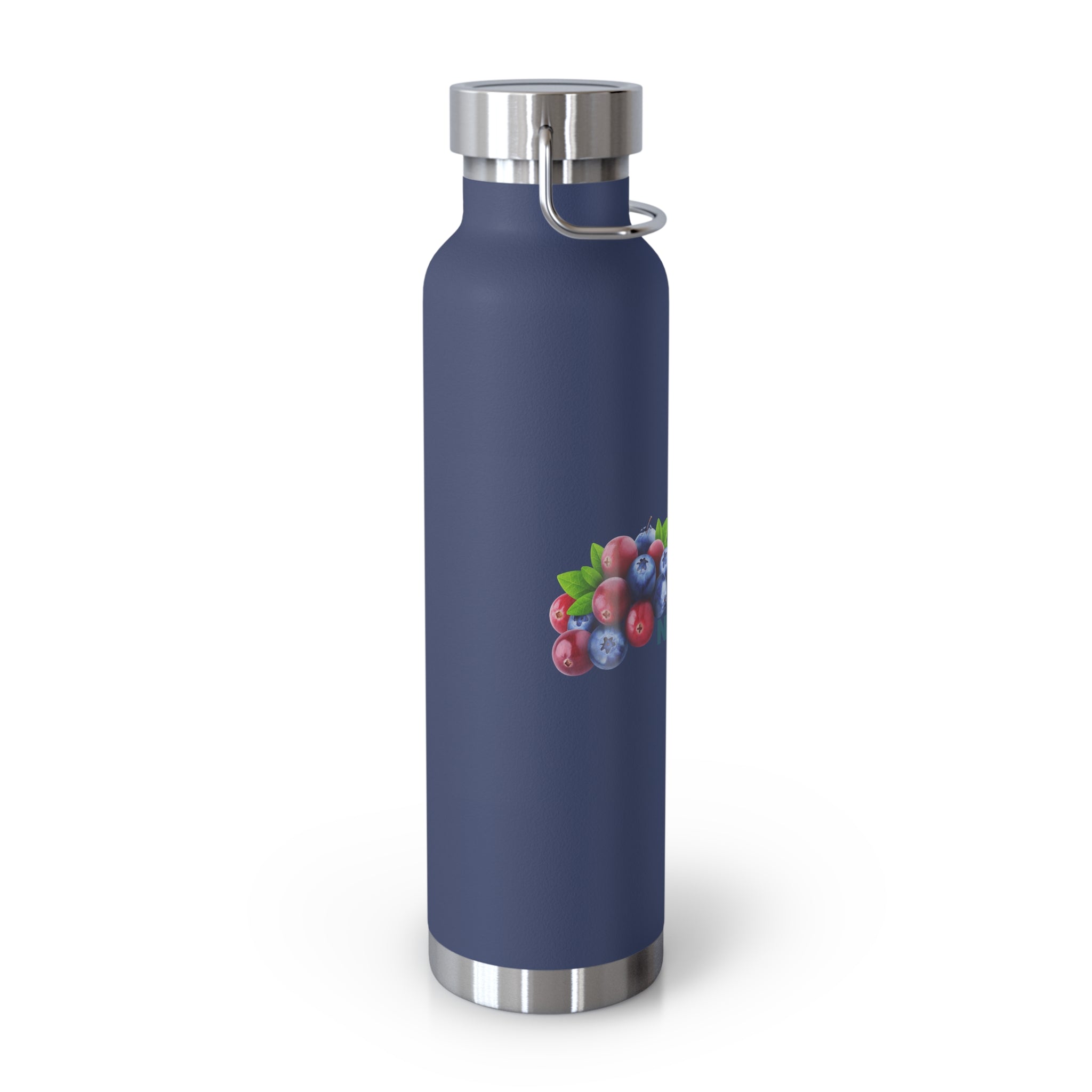 Water Bottle with Berry Design | Eco-Friendly Reusable Hiking, Gym, School