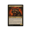 Feral Raccoon Magic Card Sticker – Funny MTG-Inspired Kiss Cut Sticker, Trash Cult Creature Card, Chaotic Beast Rogue