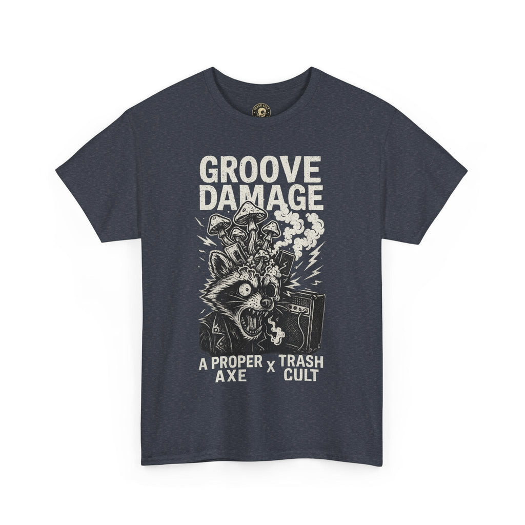 Groove Damage T-Shirt – A Proper Axe x Trash Cult Collab – Stoner Groove Punk Shirt