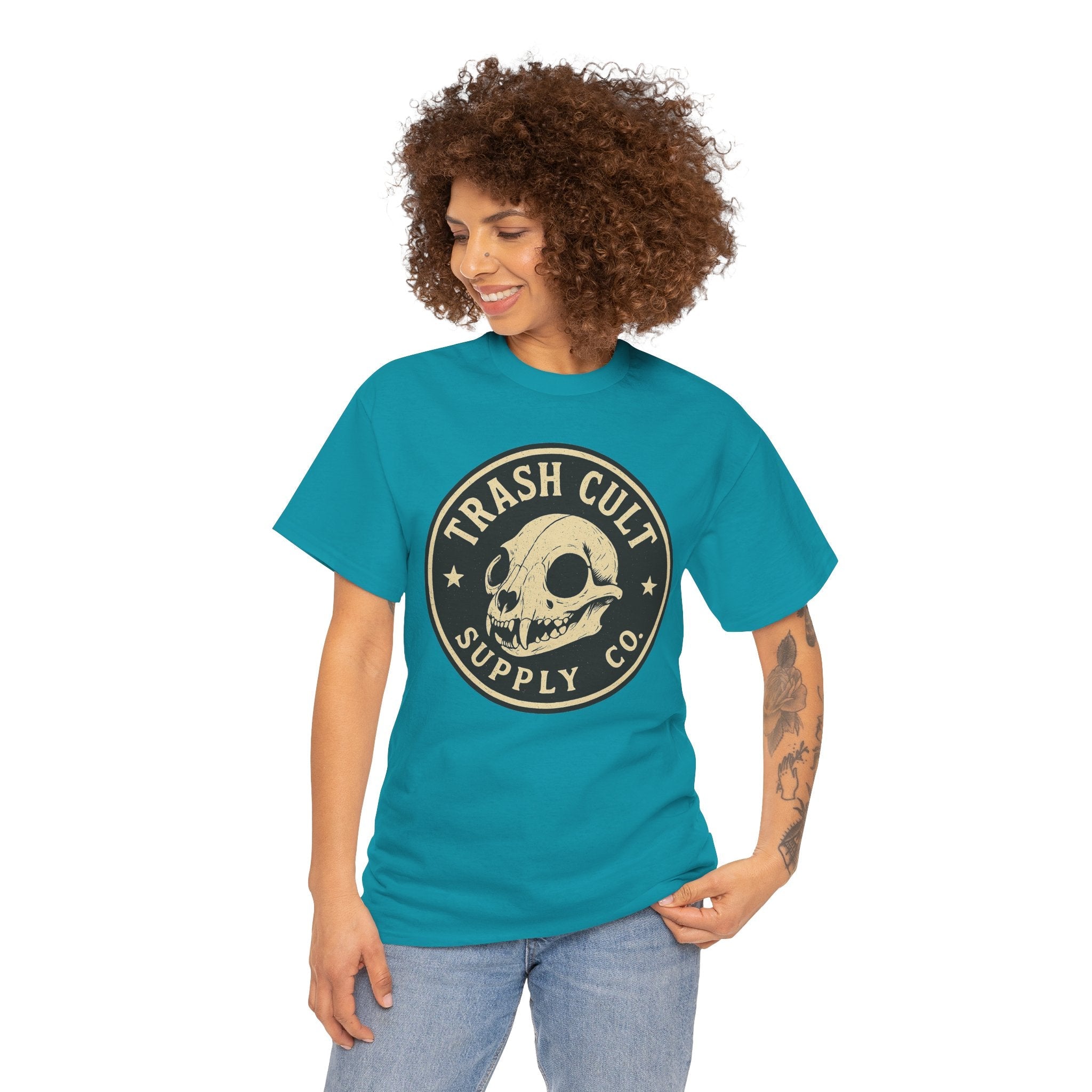 Trash Cult Skull - Stay Feral Culture Vibe, Streetwear Gift, Casual Outfit, Festival Wear, Trendy Apparel, Unique Present