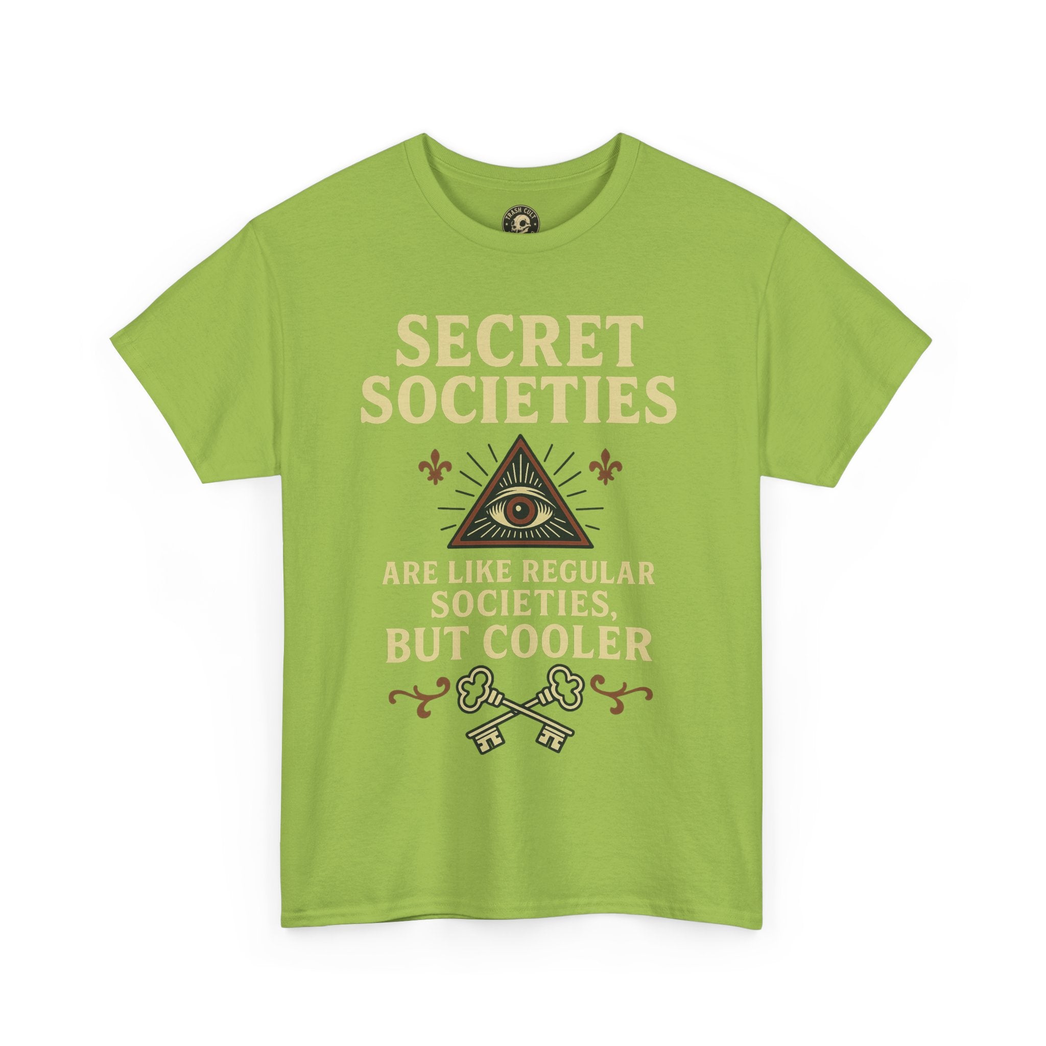 Secret Societies Shirt – Illuminati Eye Graphic Tee – Gildan 5000 Soft Cotton – Trash Cult Vintage Design