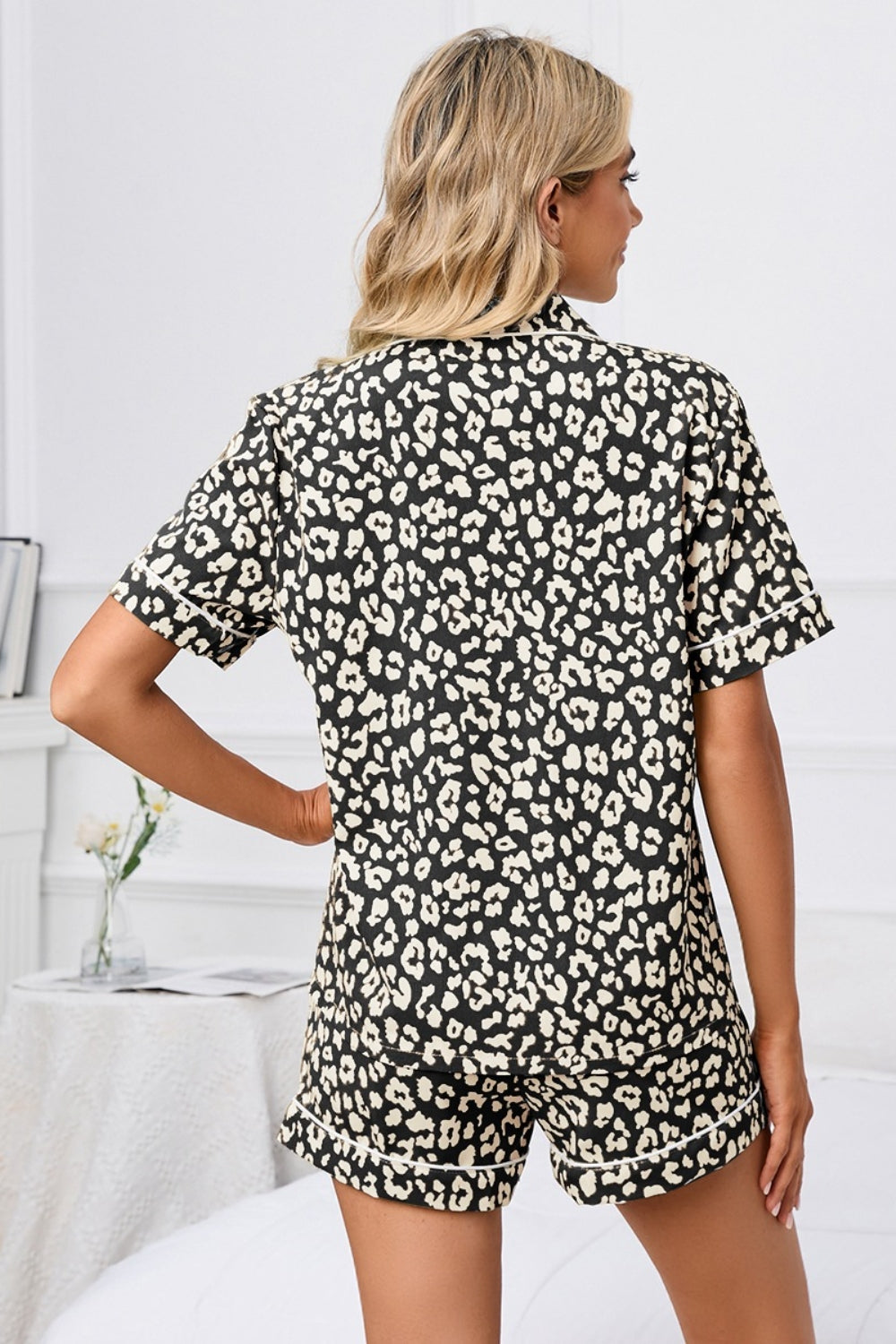 Full Size Leopard romper Lounge set Plus Size