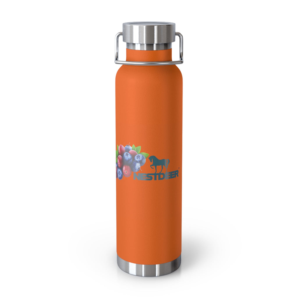 Water Bottle with Berry Design | Eco-Friendly Reusable Hiking, Gym, School