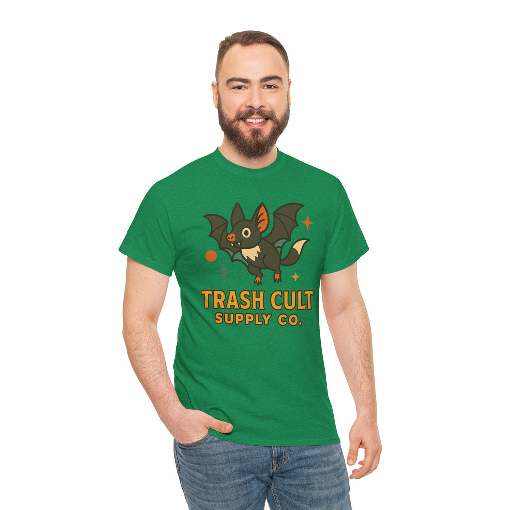 Trash Cult Supply Co. Unisex Heavy Cotton Tee - Fun Graphic Tee for Casual Wear, Perfect Gift for Bat Lovers, Halloween T-Shirt, [...]