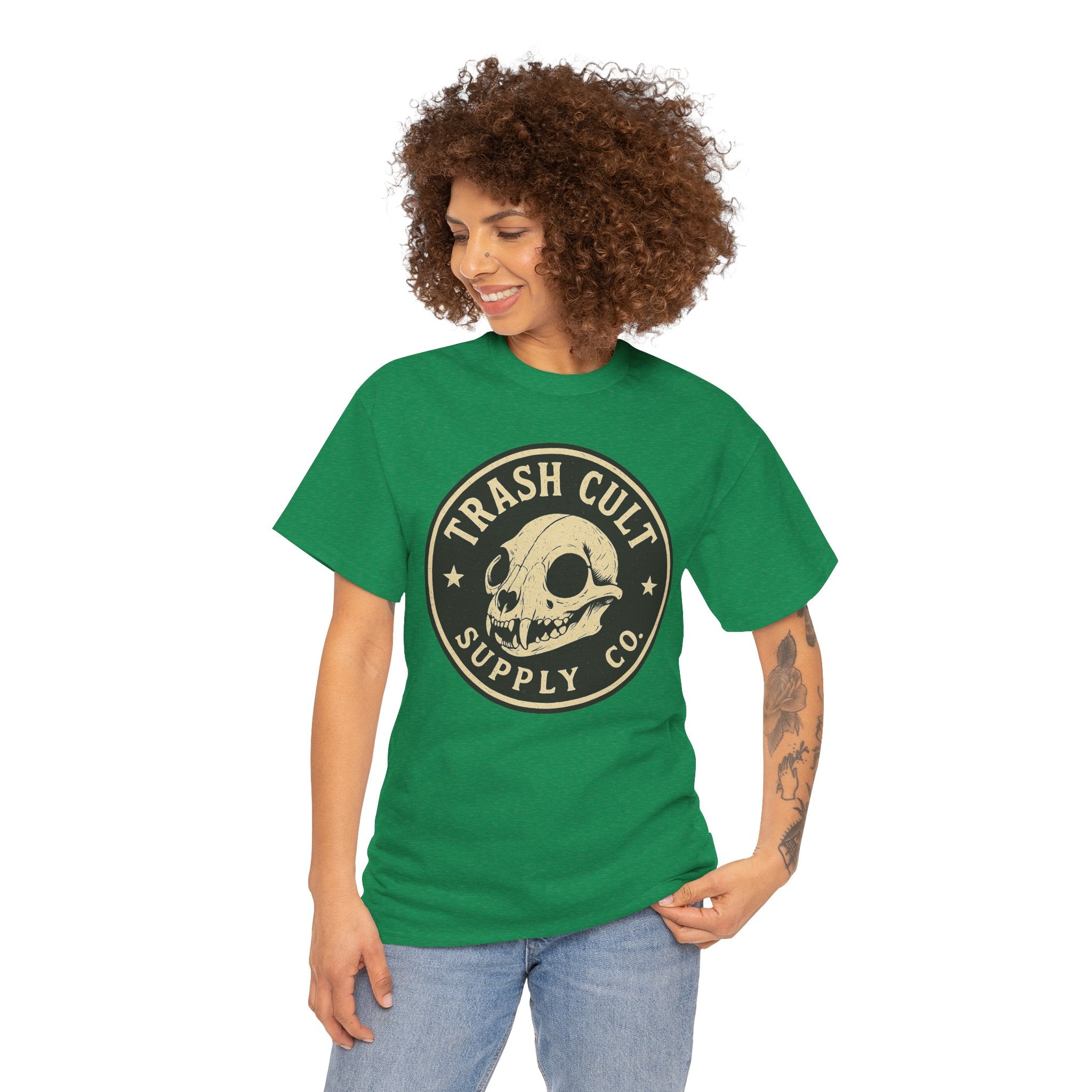 Trash Cult Skull - Stay Feral Culture Vibe, Streetwear Gift, Casual Outfit, Festival Wear, Trendy Apparel, Unique Present