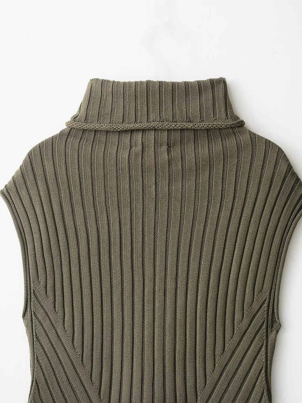 Turtleneck Knit Sweater Vest