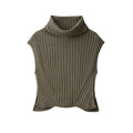 Turtleneck Knit Sweater Vest