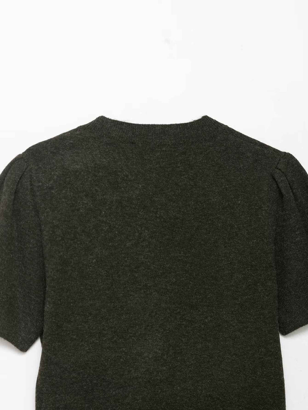 Solid Color Cardigan T-shirt