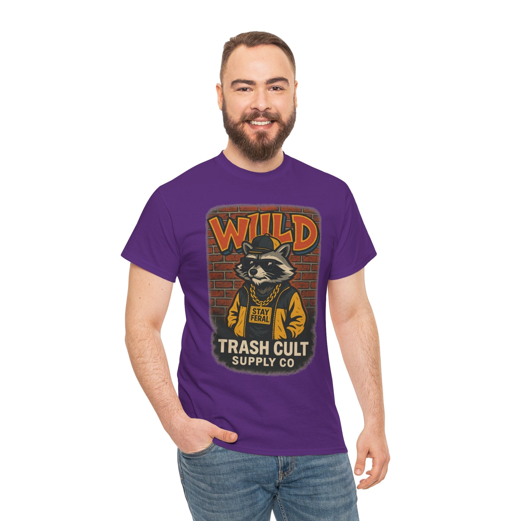Wild Trash Cult Unisex Tee, Retro Animal T-Shirt, Graphic Tee, Eco-Conscious Apparel, Gift for Nature Lovers, Casual Streetwear