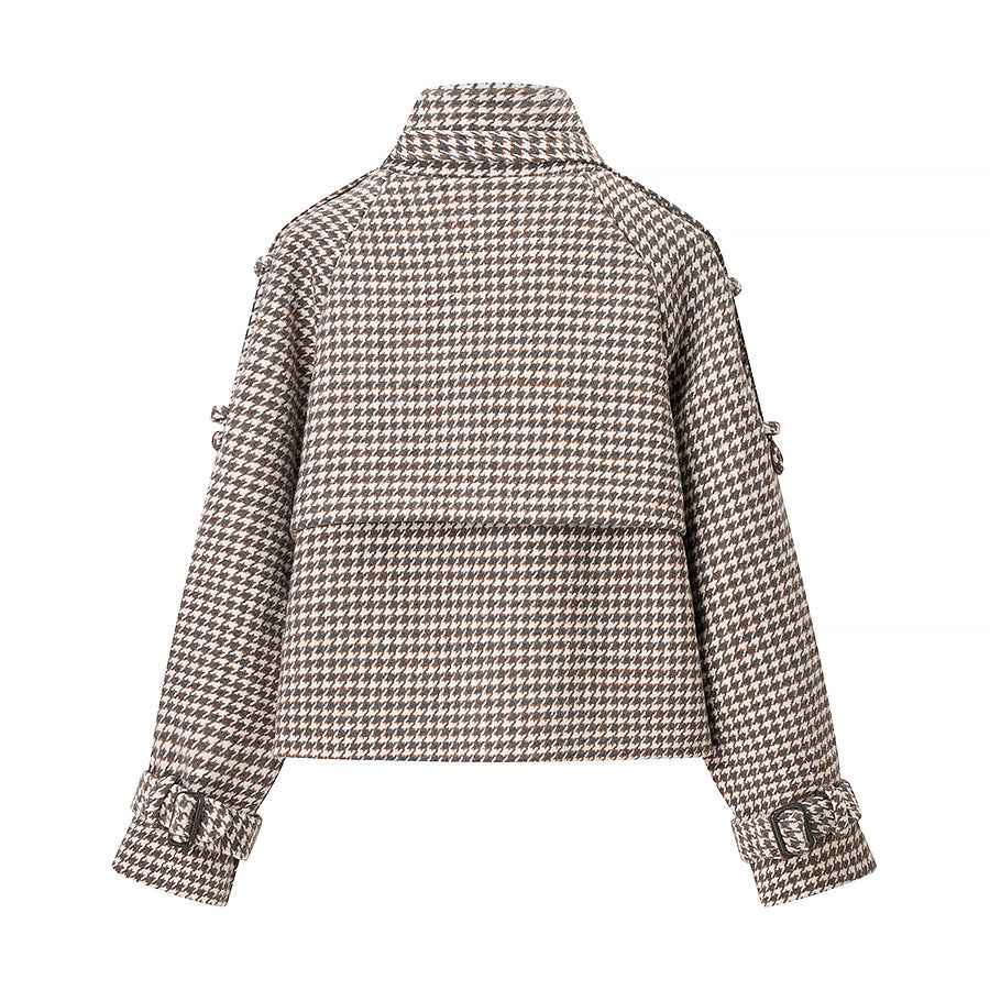 Retro Plaid Woolen Jacket MUNSIEUR New Arrivals