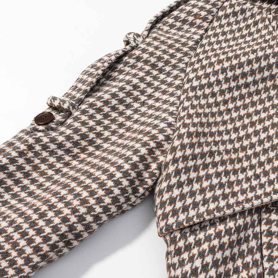Retro Plaid Woolen Jacket MUNSIEUR New Arrivals