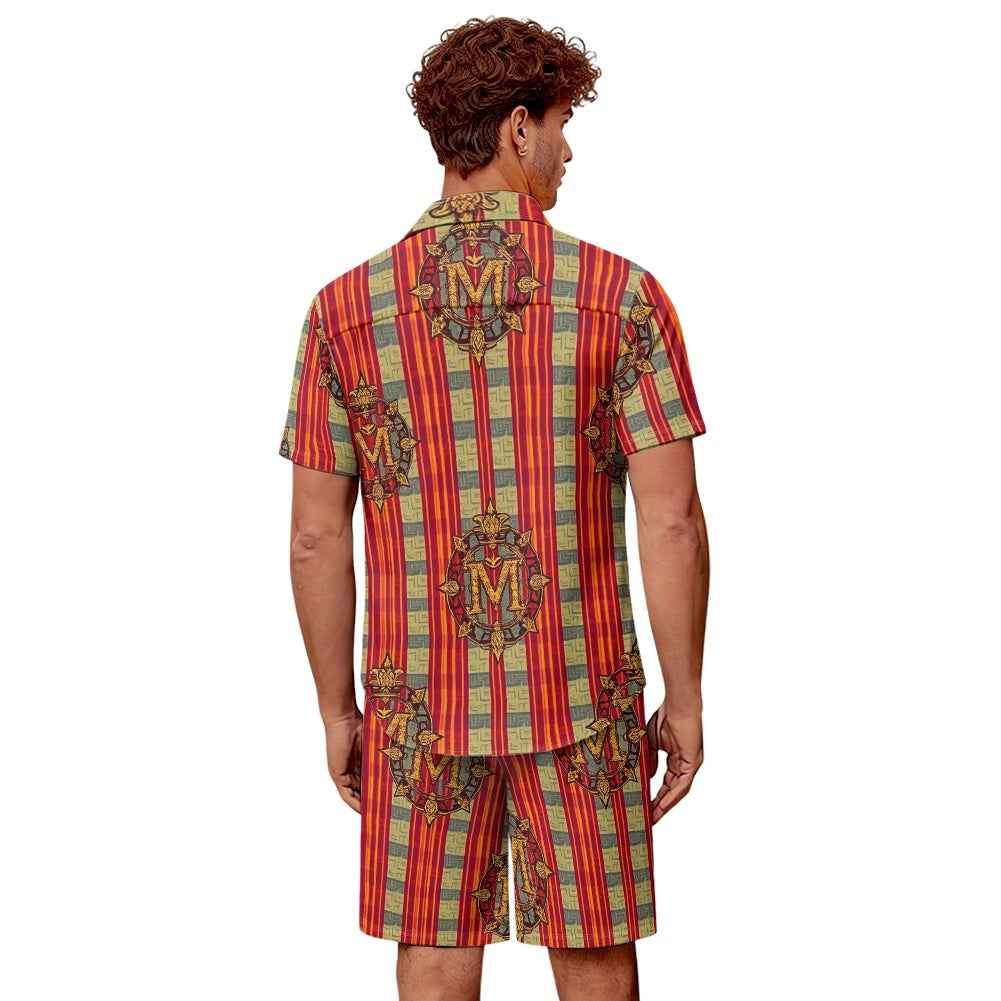 Men's Vacation Shorts Set - Two Piece Casual Beach Outfit