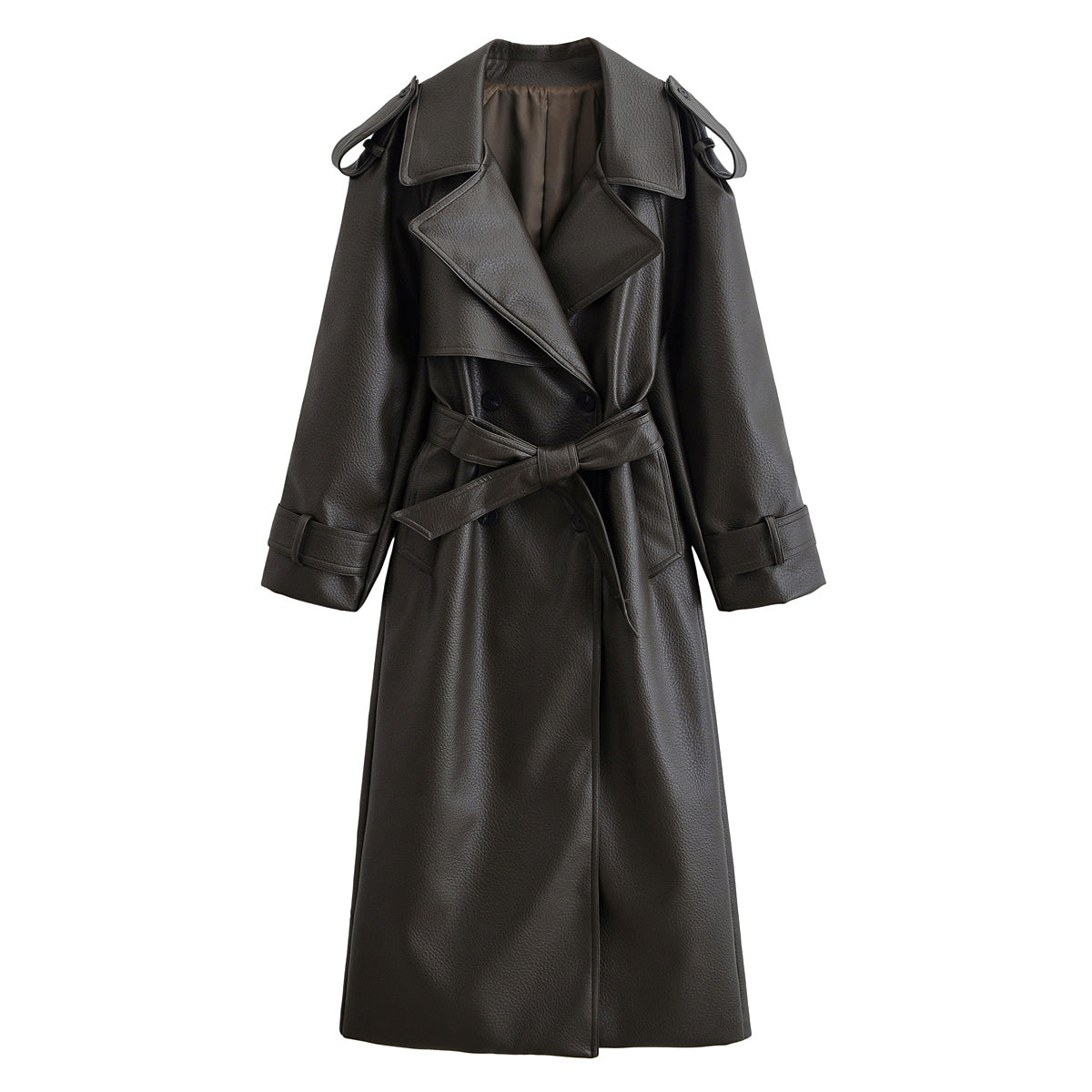 Elegant Heavy Faux Leather Jacket