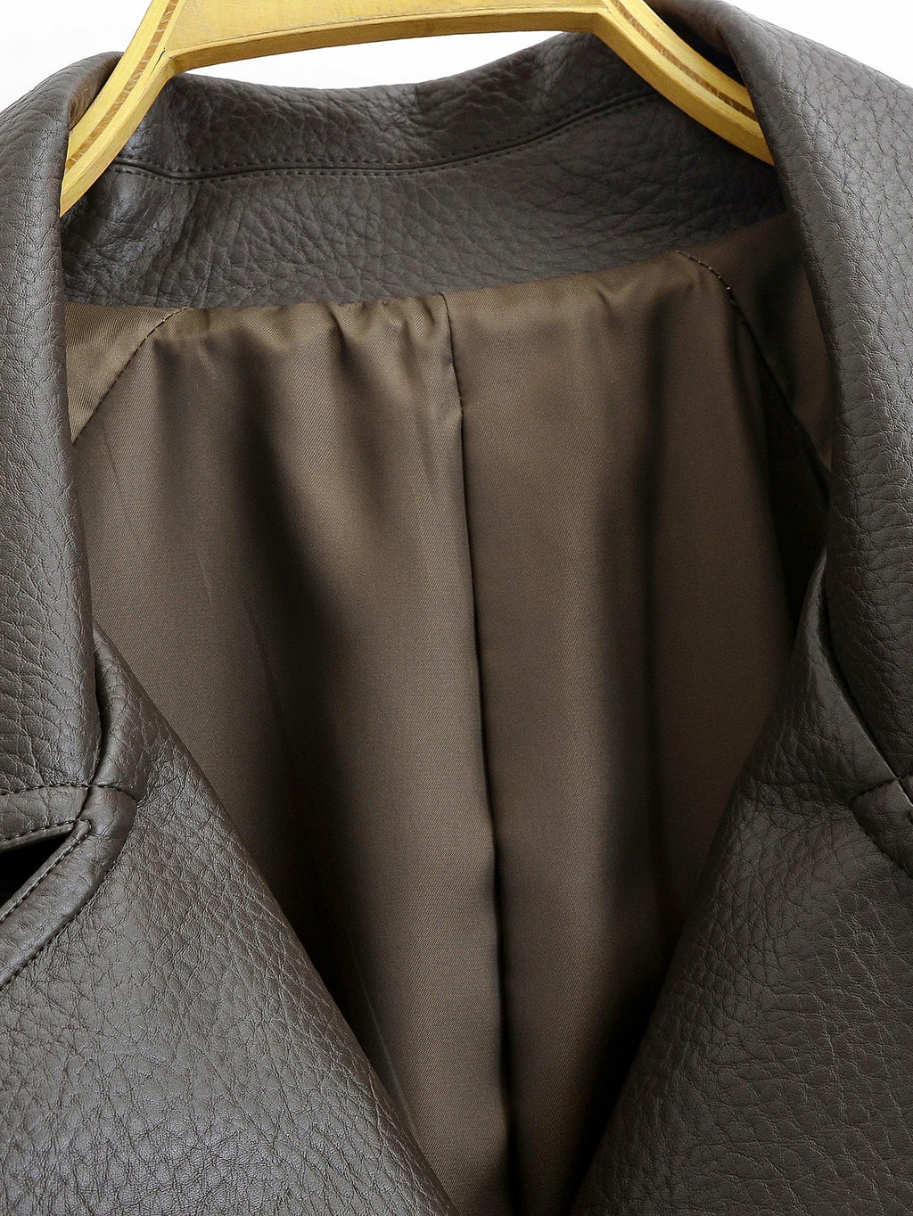Elegant Heavy Faux Leather Jacket