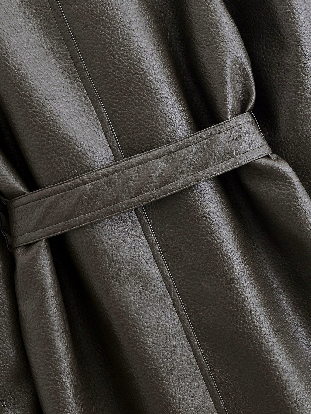 Elegant Heavy Faux Leather Jacket