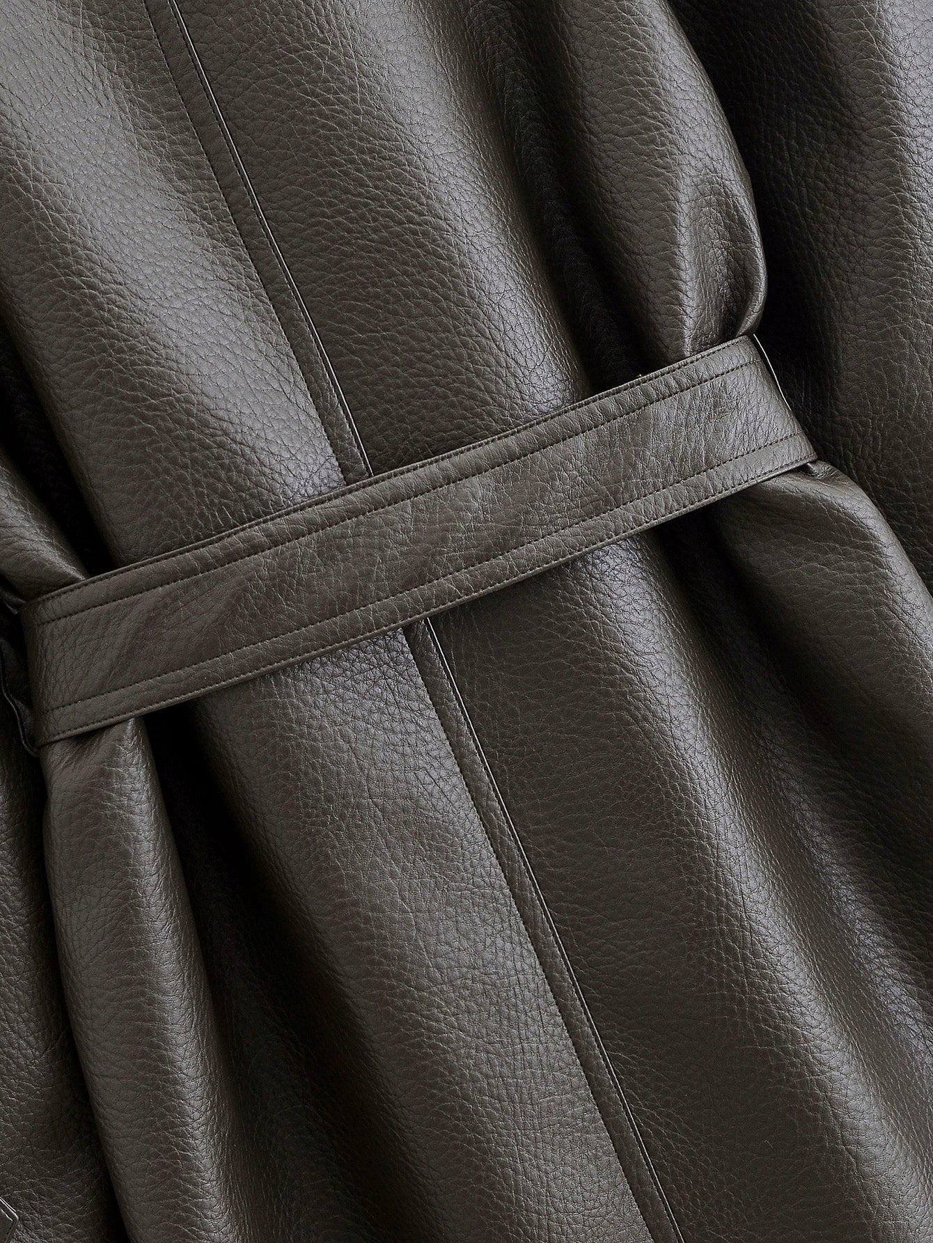 Elegant Heavy Faux Leather Jacket