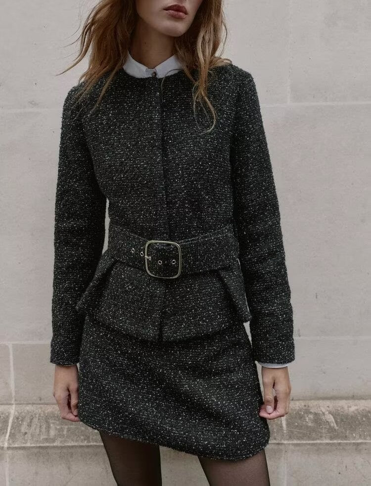 Women's Elegant Skirt Set Vintage Two Piece MUNSIEUR